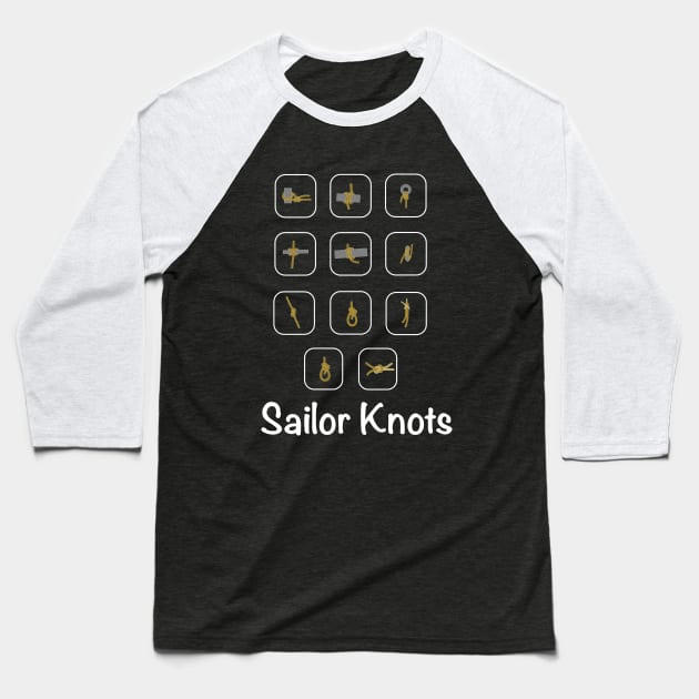 Funny Sailor Knots Baseball T-Shirt by BurunduXX-Factory